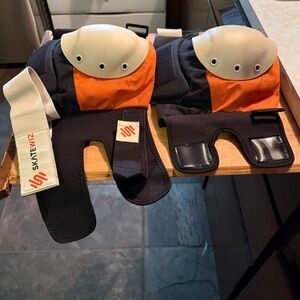 SkateWiz Kneepads Like New! Size Adult Large,Orange and Black Protective Gear